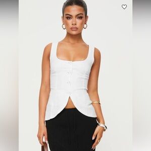 Princess Polly White Vest Top